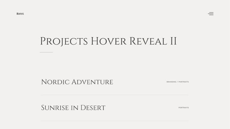 mouse hover reveal 2